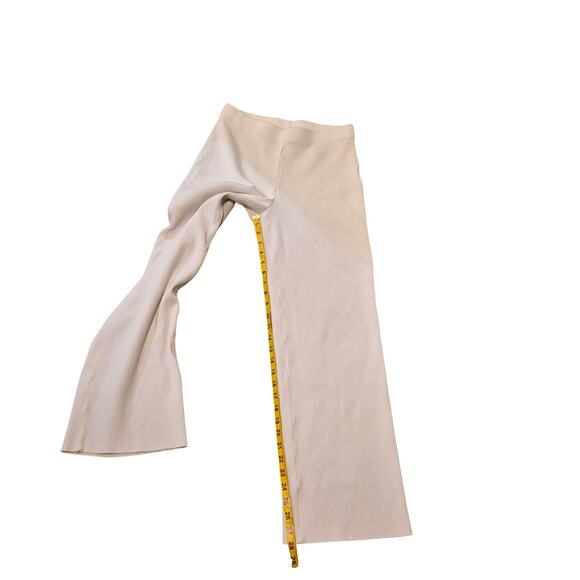 Vince Comfy Cropped Wide Ribbed Pants in Off White - Picture 8 of 8